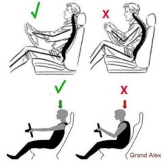 قواعد مهمة لضبط مقعد القيادة بالسيارة images