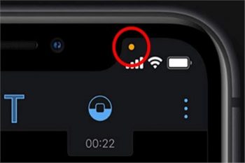 تقنية الدوائر الخضراء والبرتقالية بهواتف آيفون iPhon